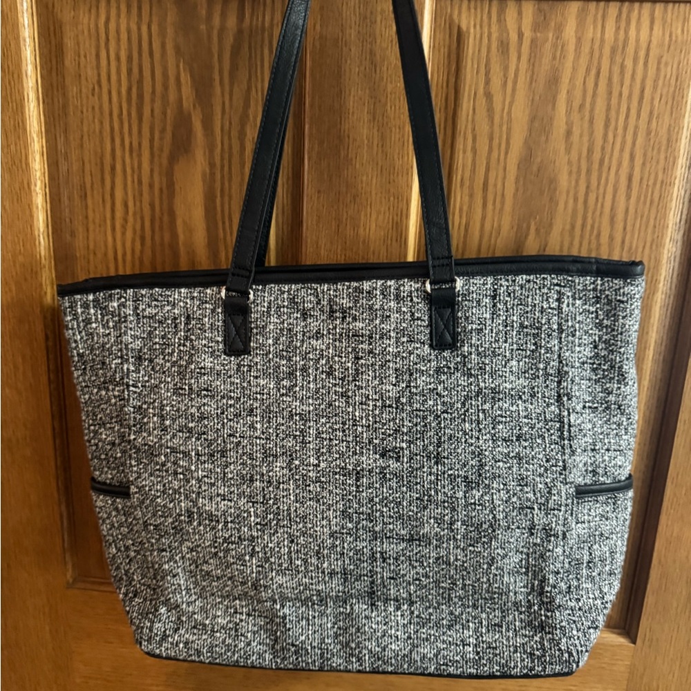 Thirty-One Black and Gray Tote Bag